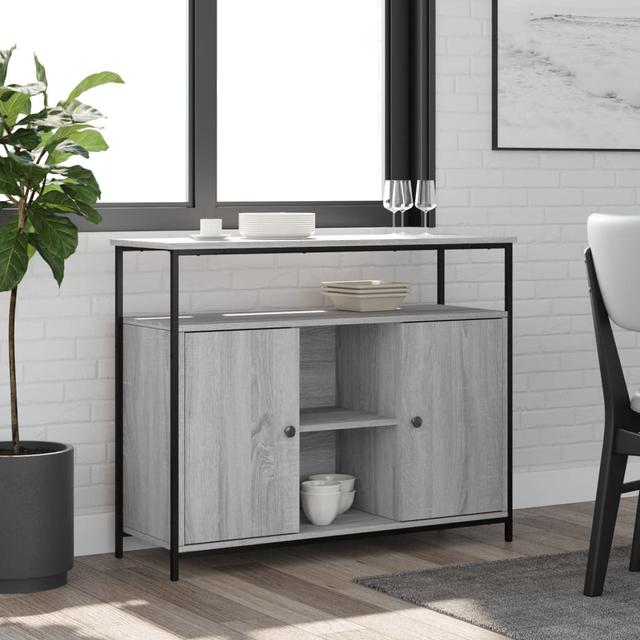 Nong 100cm Sideboard Borough Wharf Colour: Grey Sonoma on Productcaster.