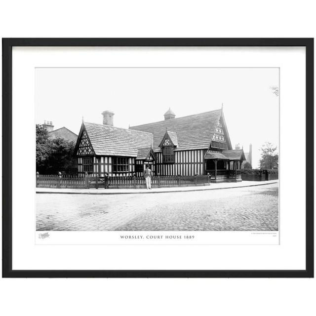 'Worsley, Court House 1889' by Francis Frith - Picture Frame Photograph Print on Paper The Francis Frith Collection Size: 60cm H x 80cm W x 2.3cm D on Productcaster.