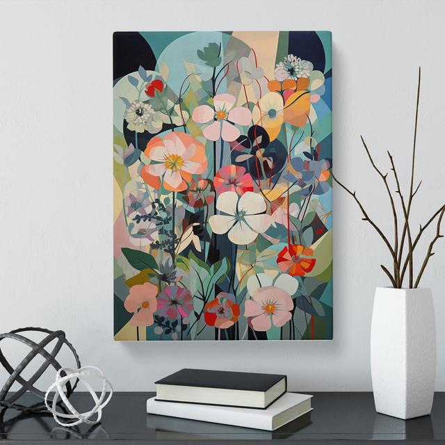 CAN-V0523-1546X Modern Flowers Orphism Vol.11 - Wrapped Canvas Print Marlow Home Co. Size: 76cm H x 50cm W x 3cm D on Productcaster.