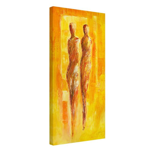 The Encounter by Petra Schüßler - Wrapped Canvas Art Prints Rosalind Wheeler Size: 80cm H x 40cm W on Productcaster.