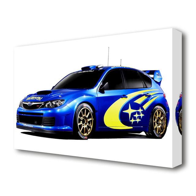 'Subrau Ralley Car' - Wrapped Canvas Photograph Print East Urban Home Size: 101.6 cm H x 142.2 cm W on Productcaster.