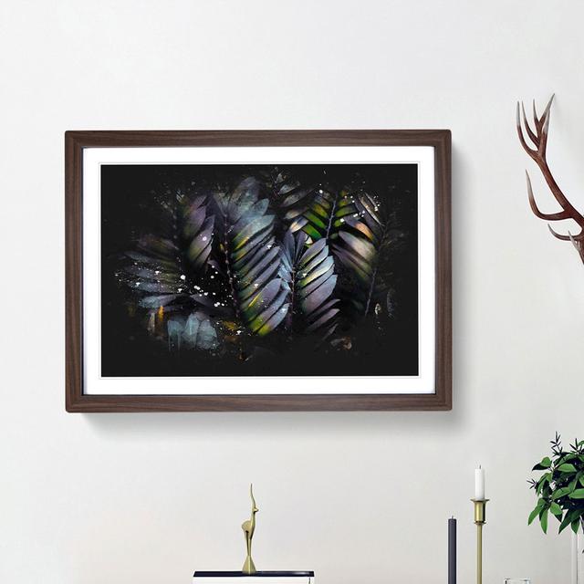 Plant Leaves - Picture Frame Graphic Art Print East Urban Home Frame Option: Walnut Framed, Size: 33cm H x 45cm W x 2cm D on Productcaster.