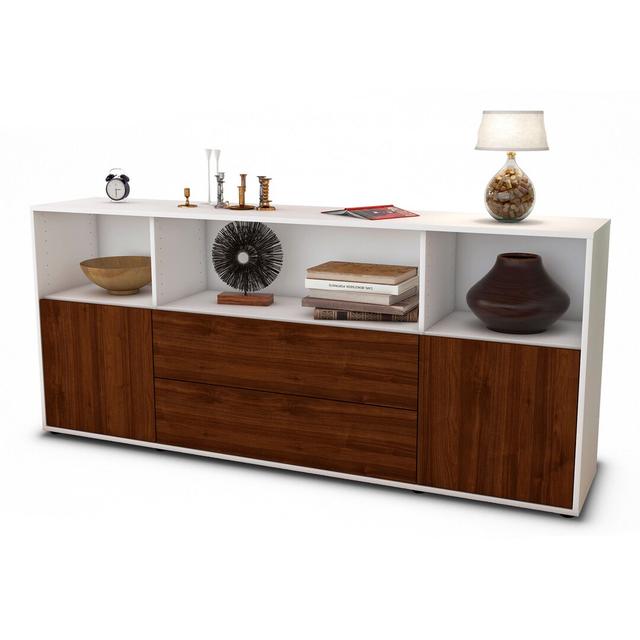 Grigg Sideboard Brayden Studio Colour: White/Walnut on Productcaster.