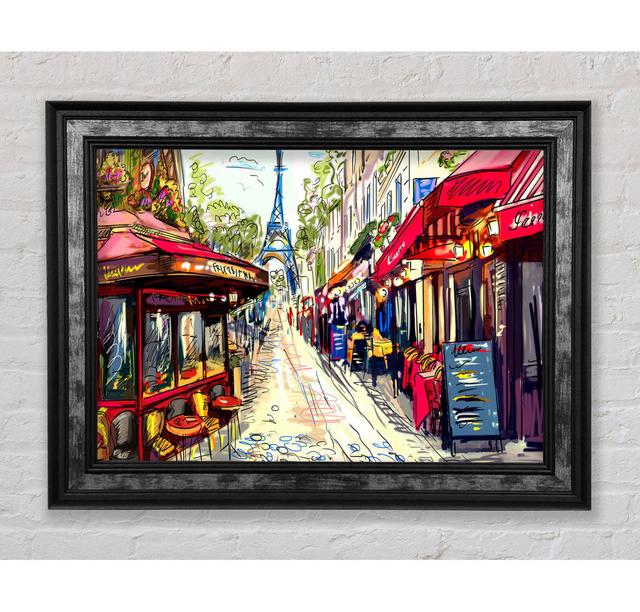 Eiffel Tower Streets 19 - Single Picture Frame Art Prints Rosalind Wheeler Size: 29.7cm H x 42cm W x 8cm D on Productcaster.