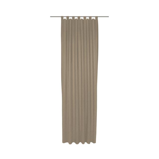 Valeriani Polyester Room Darkening No Curtain Panel Panel Latitude Run Panel Size: 245cm H x 132cm W, Colour: Taupe on Productcaster.