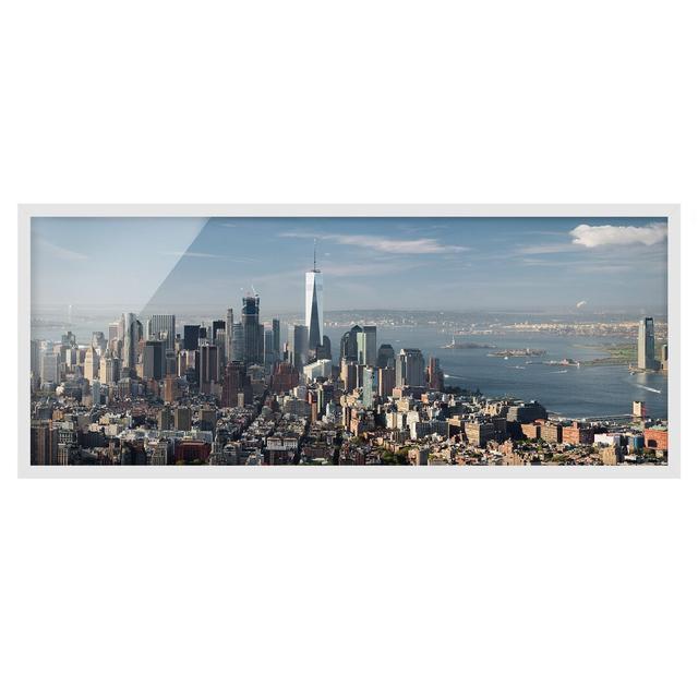 View from the Empire State Building - Picture Frame Photograph Brayden Studio Frame Option: White Framed, Size: 30cm H x 75cm W x 2cm D on Productcaster.