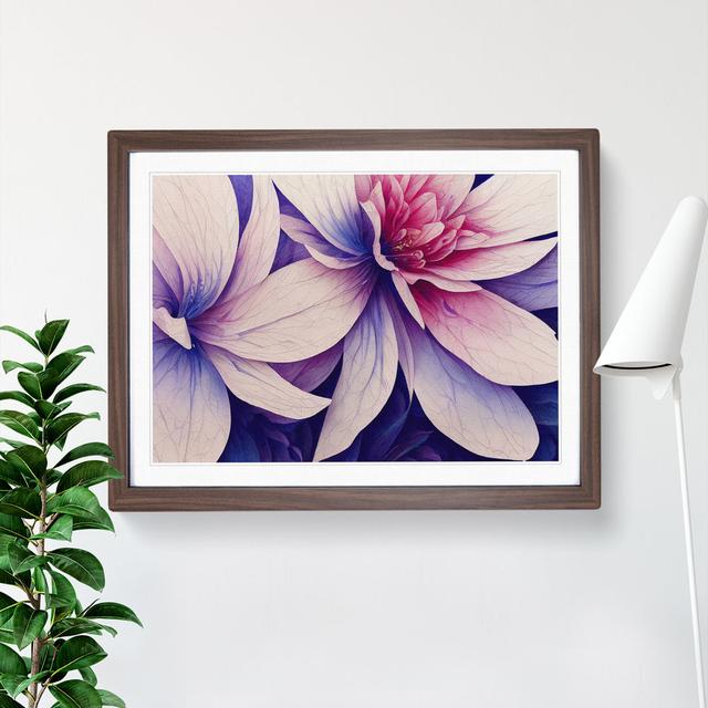 Fascinating Flowers - Single Picture Frame Print ClassicLiving Size: 34cm H x 46cm W x 2cm D, Frame Colour: Walnut Framed on Productcaster.