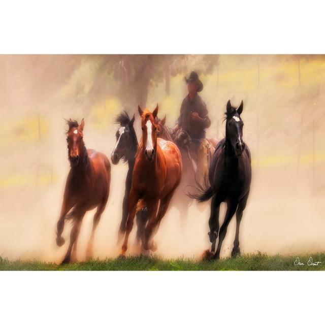 The Chase IV by David Drost - Wrapped Canvas Art Prints August Grove Size: 30cm H x 46cm W on Productcaster.