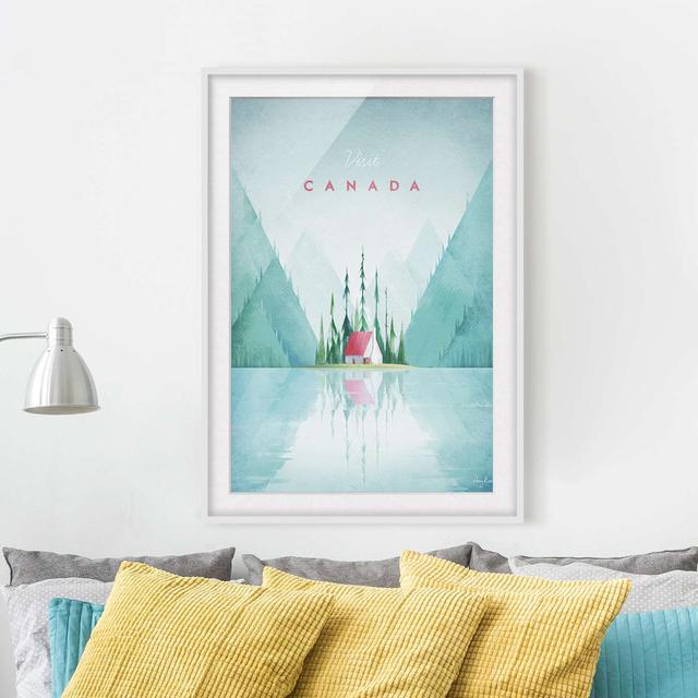 Picture With Frame - Travel Poster - Canada - Portrait 4:3 - B Maturi Size: 70cm H x 50cm W x 2cm D, Frame Option: White Framed on Productcaster.