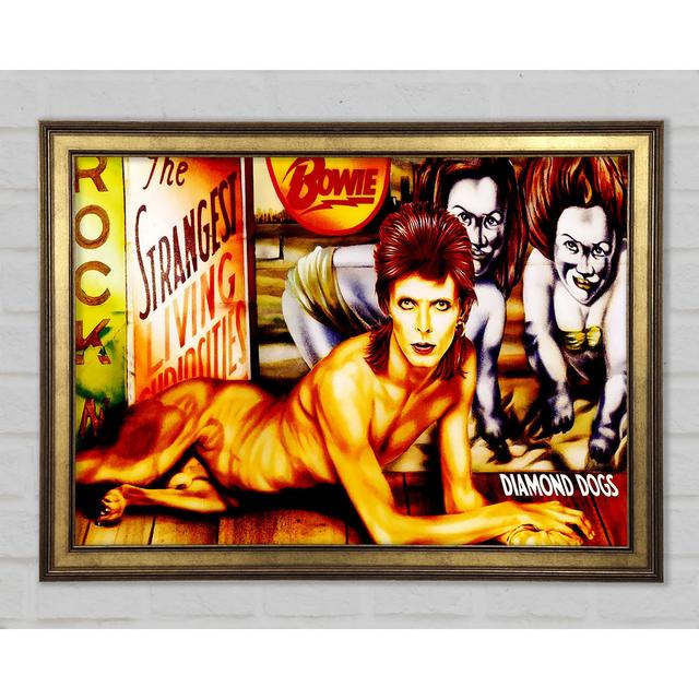 David Bowie Diamond Dogs Framed Print Happy Larry Size: 42cm H x 59.7cm W x 1.5cm D on Productcaster.