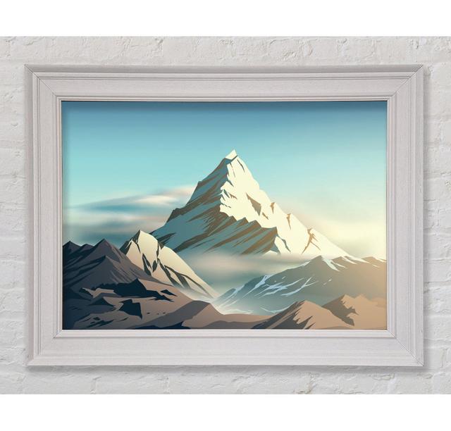 On Top A Mountain Peak Digital - Single Picture Frame Art Prints Union Rustic Size: 100cm H x 141.4cm W x 8cm D on Productcaster.