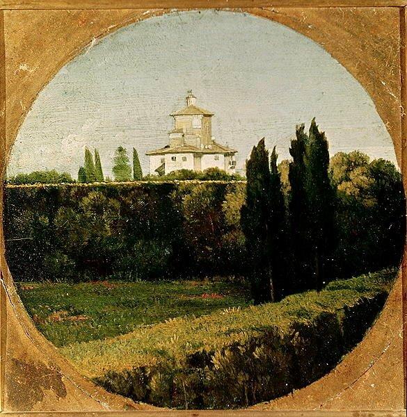 'View of the Villa Medici, Rome' by Jean Auguste Dominique Ingres Art Print East Urban Home Size: 50cm H x 70cm W x 0.2cm D on Productcaster.