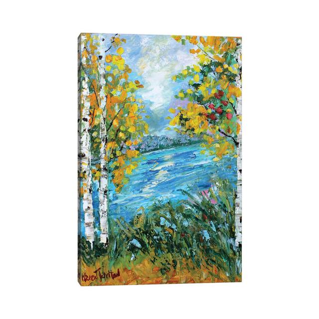 Birch Tree Fall by Karen Tarlton - Wrapped Canvas Painting ClassicLiving Size: 30.48cm H x 20.32cm W x 1.905cm D on Productcaster.