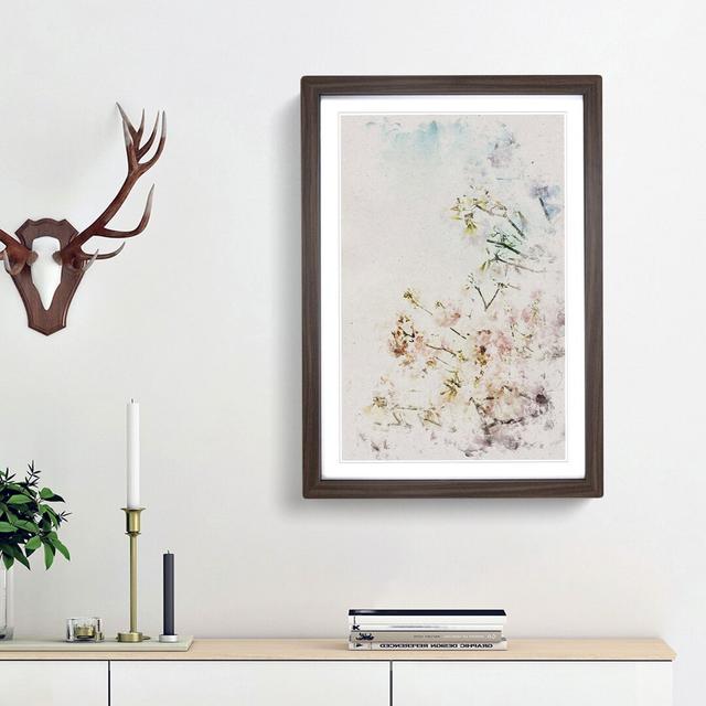 Pretty Pink Cherry Blossom Tree - Picture Frame Painting Print East Urban Home Frame Option: Walnut Framed, Size: 45cm H x 33cm W x 2cm D on Productcaster.