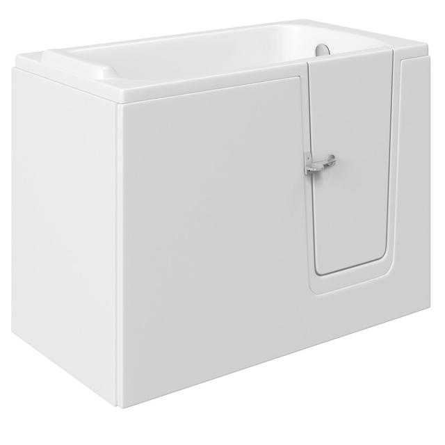 Paulus 1210mm x 660mm Alcove / Tile In Soaking Acrylic Bathtub Belfry Bathroom Waste Location: Right on Productcaster.