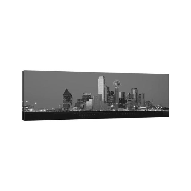 Dallas Skyline Cityscape - Wrapped Canvas Panoramic Photograph Brayden Studio Size: 50.8cm H x 152.4cm W x 1.91cm D on Productcaster.