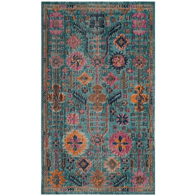 Godfrey Looped/Hooked Light Blue Rug World Menagerie Rug Size: Rectangle 90 x 150cm on Productcaster.