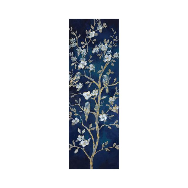 Indigo Spring I by Nan - Wrapped Canvas Panoramic Art Prints Ophelia & Co. Size: 91.44cm H x 30.48cm W x 3.81cm D on Productcaster.