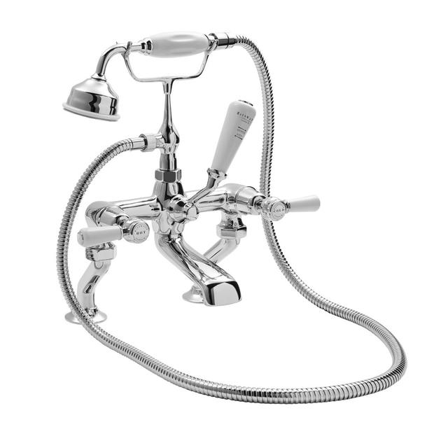 Solid Brass Deck Mounted Bath Shower Mixer Bayswater Bathrooms on Productcaster.