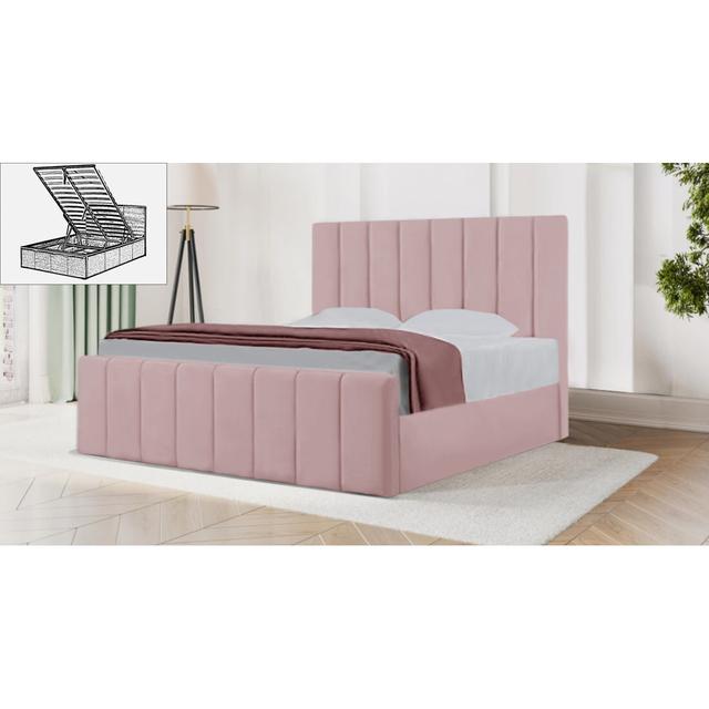 Bandzul Storage Bed Brayden Studio Size: UK Small Double 120 x 190 cm, Colour: Pink on Productcaster.