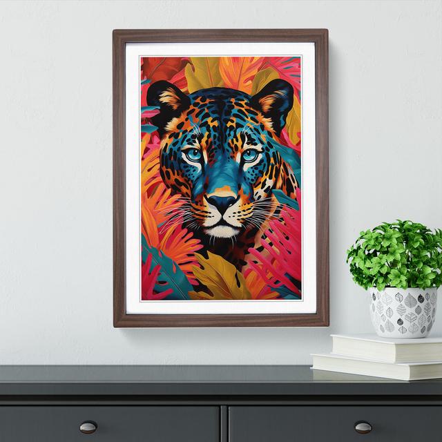 Leopard Colour Field No.2 - Single Picture Frame Print on Wood Latitude Vive Format: Walnut Framed, Size: 34cm H x 25cm W x 2cm D on Productcaster.