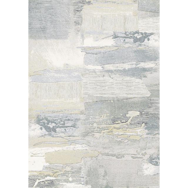 Tarrant Abstract Machine Woven Grey Area Rug Borough Wharf Rug Size: Rectangle 240 x 330cm on Productcaster.