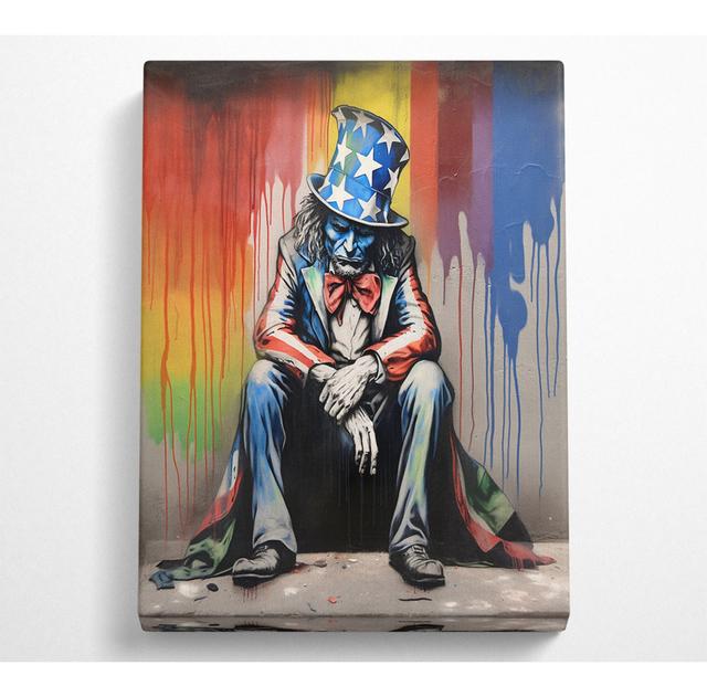 Uncle Sam Graffiti Canvas Art Print Marlow Home Co. Size: 66cm H x 106.6cm W on Productcaster.