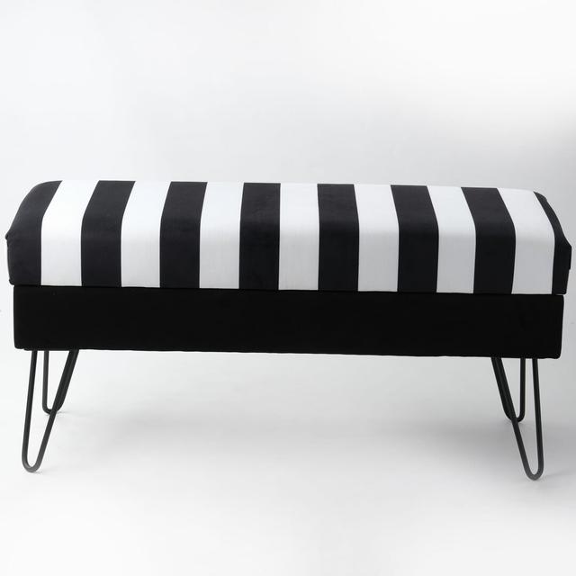 Duxbury Upholstered Storage Bench Corrigan Studio Size: H49 x W120 x D40cm on Productcaster.