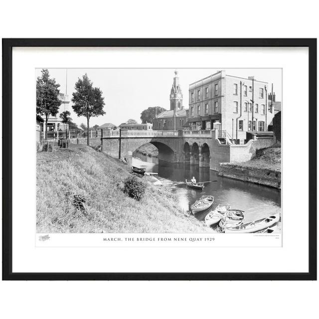 'March, the Bridge from Nene Quay 1929' by Francis Frith - Picture Frame Photograph Print on Paper The Francis Frith Collection Size: 60cm H x 80cm W on Productcaster.