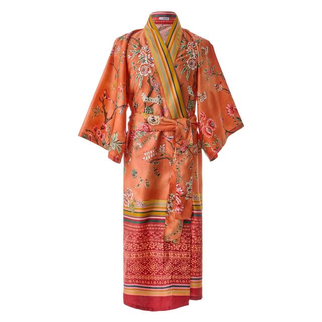 Cotton Sateen Ankle Bathrobe Deco Mex Co Srl Size: S;M on Productcaster.