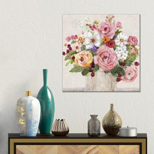 Becoming Blush II by Sally Swatland - Gallery-Wrapped Canvas Giclée on Canvas Lark Manor Format: Canvas, Size: 45.72cm H x 45.72cm W x 3.81cm D on Productcaster.