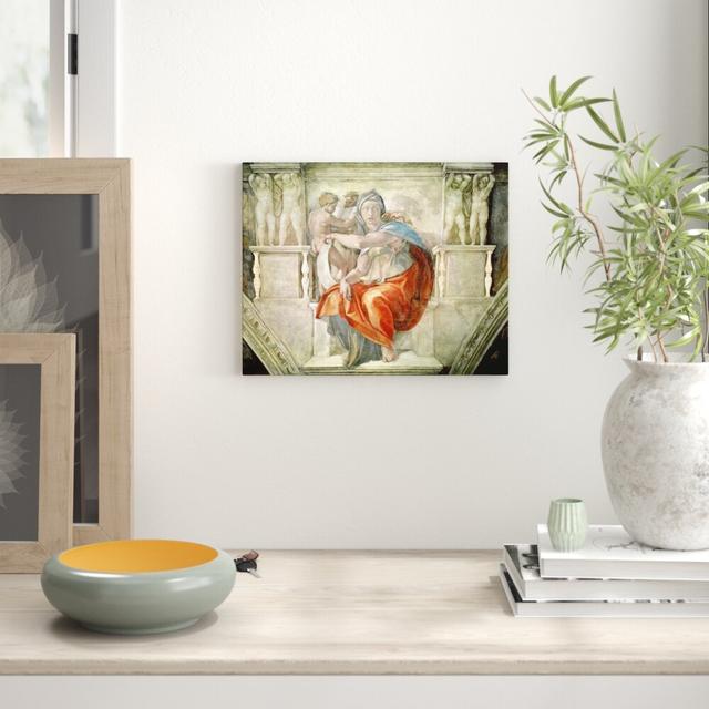 Sistine Chapel Ceiling: Delphic Sibyl by Michelangelo Framed Art Print East Urban Home Size: 40cm H x 50cm W x 2.3cm D on Productcaster.