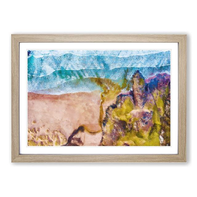 Sandwood Bay Beach in Lairg Scotland - Picture Frame Graphic Art East Urban Home Size: 48cm H x 65cm W x 2cm D, Frame Option: Oak Framed on Productcaster.