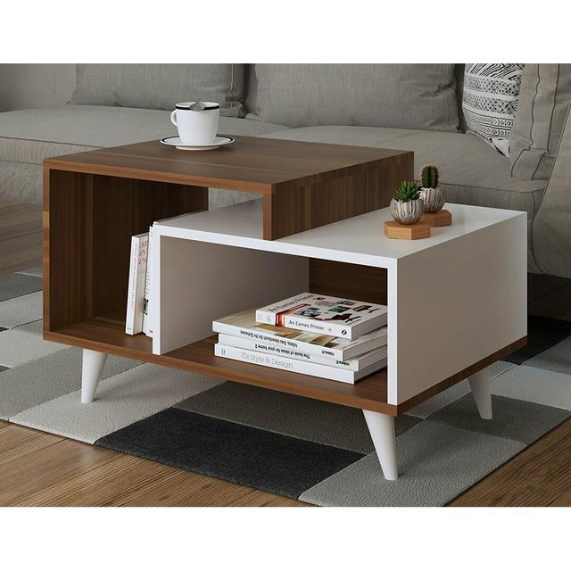 Davon Coffee Table Norden Home Colour: White/Brown on Productcaster.