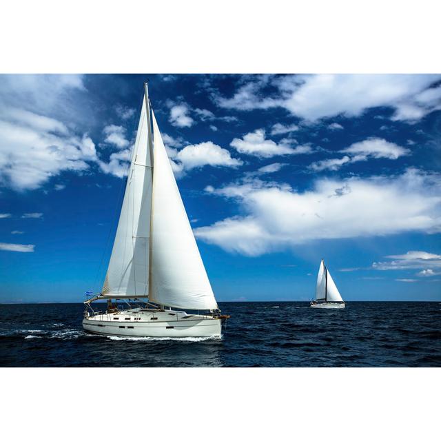 Ship Yachts by Unknown - Wrapped Canvas Photograph Breakwater Bay Size: 30cm H x 46cm W on Productcaster.