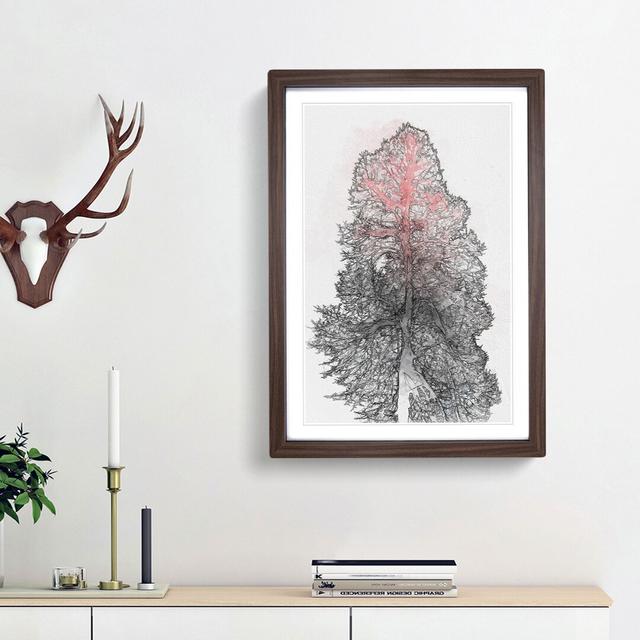 Colour of the Tree in Abstract - Picture Frame Graphic Art Print East Urban Home Frame Option: Walnut Framed, Size: 65cm H x 48cm W x 2cm D on Productcaster.