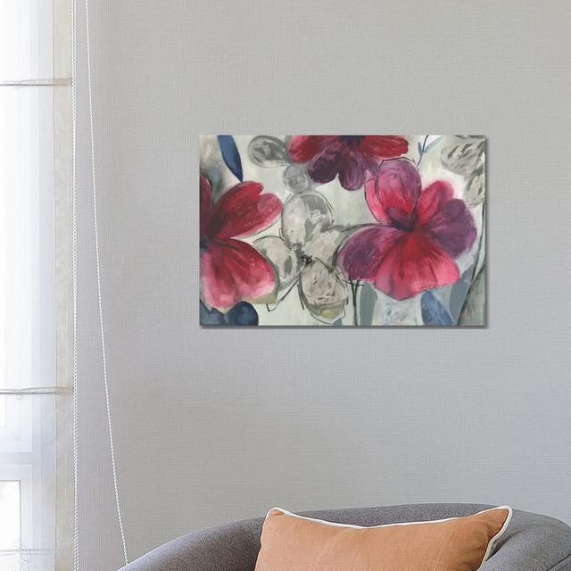 Cartagena Floral by PI Studio - Wrapped Canvas Painting ClassicLiving Size: 45.72cm H x 66.04cm W x 3.81cm D on Productcaster.