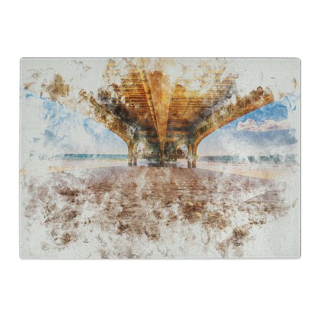 Under the Wooden Pier Chopping Board East Urban Home Size: 20cm W x 28.5cm L on Productcaster.