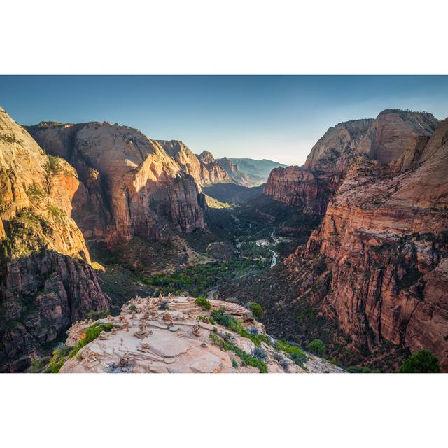 Zion National Park At Sunset, Utah, USA Union Rustic Size: 61cm H x 91cm W x 3.8cm D on Productcaster.