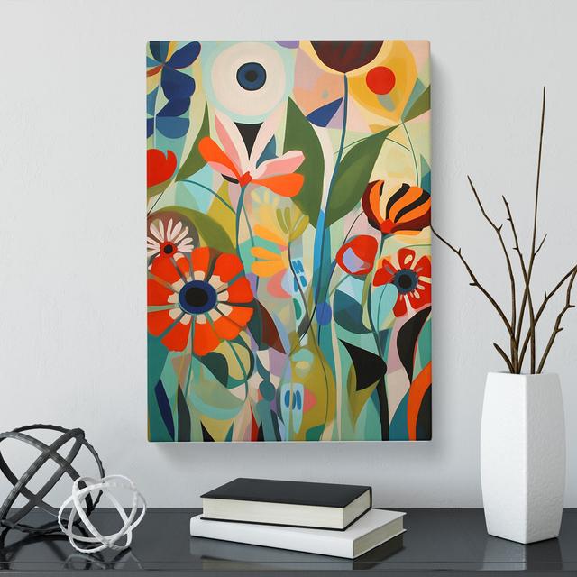 Foxhill Flowers Orphism Design Vol.2 - Wrapped Canvas Graphic Art Marlow Home Co. Size: 50cm H x 35cm W x 3cm D on Productcaster.