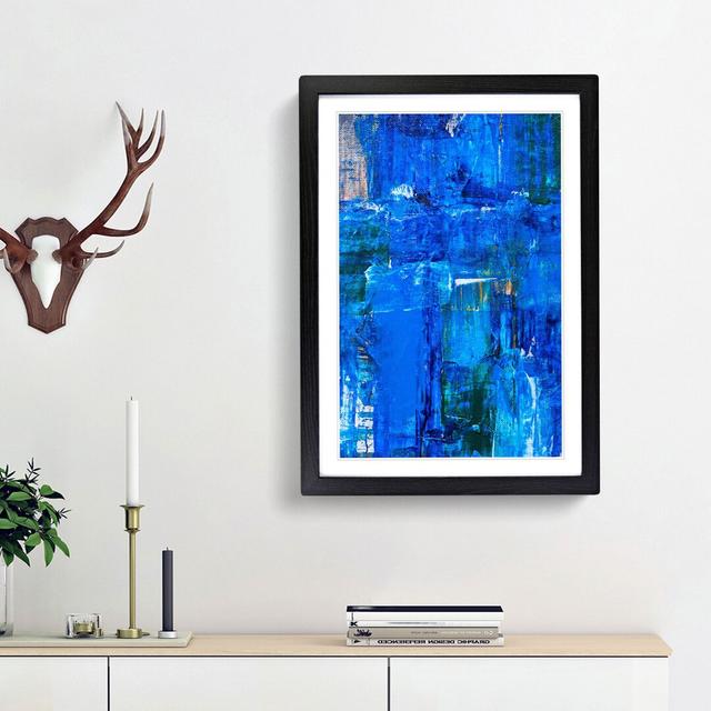 Abstract Art Painting Vol.199 by S.Johnson - Picture Frame Painting Print East Urban Home Frame Option: Black Framed, Size: 65cm H x 48cm W x 2cm D on Productcaster.