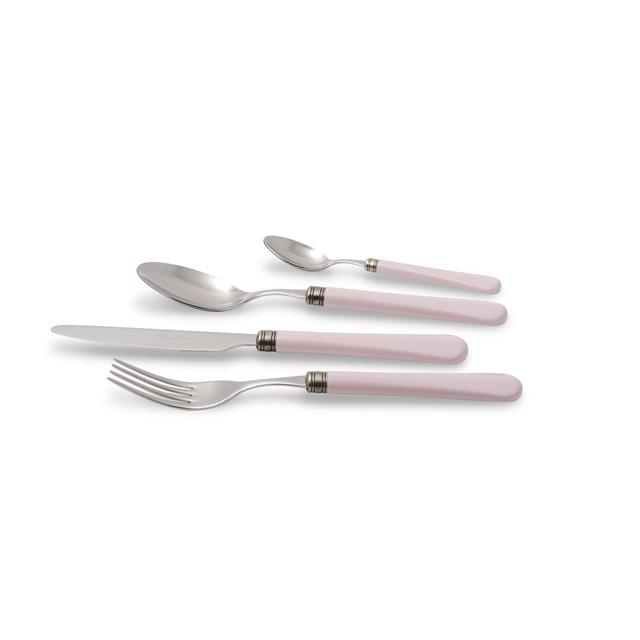 Giulietta 24 Piece 18/10 Stainless Steel Cutlery Set, Service for 6 Rivadossi Sandro Colour: Pink on Productcaster.