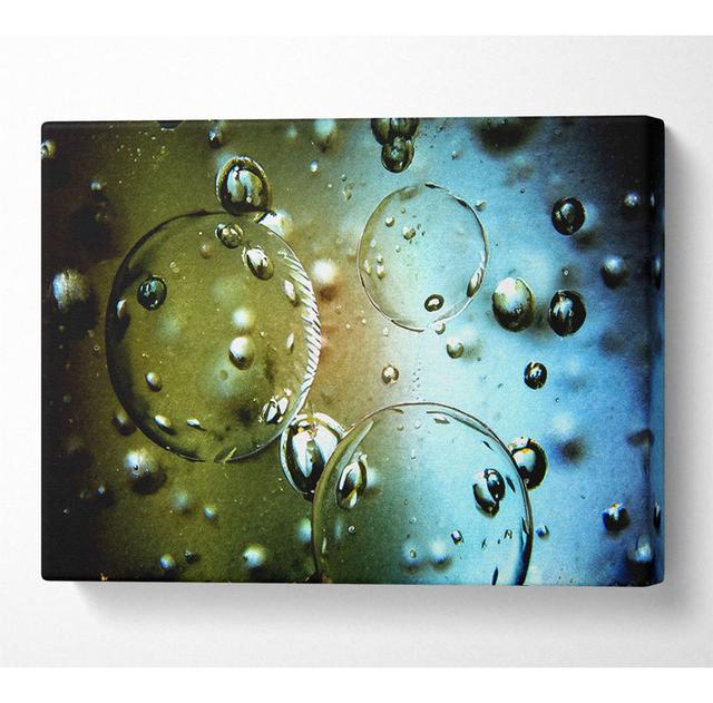 Rain Drops - Wrapped Canvas Art Prints Metro Lane Size: 66cm H x 106.6cm W x 10cm D on Productcaster.