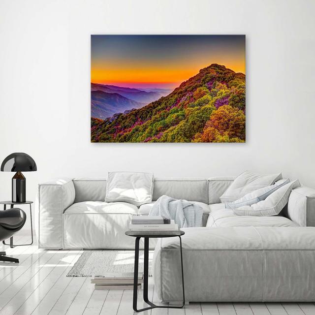 Leinwandbild Mountains Landscape Colourful Union Rustic Größe: 80 cm H x 120 cm B on Productcaster.