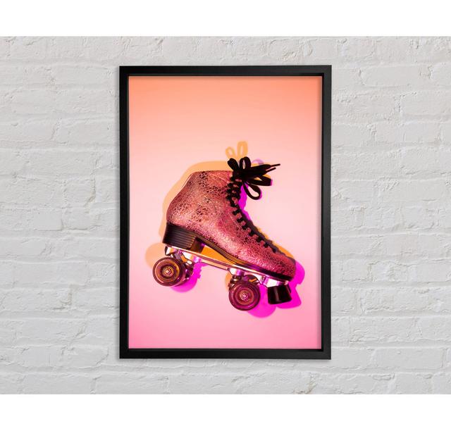 Retro Skates - Single Picture Frame Art Prints on Canvas Bright Star Size: 100cm H x 141.4cm W x 3.3cm D on Productcaster.