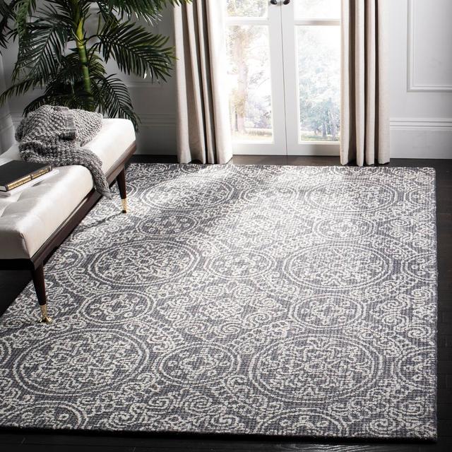 Salisbury Oriental Hand Woven Grey Area Rug Bloomsbury Market Rug Size: Rectangle 152 x 228cm on Productcaster.