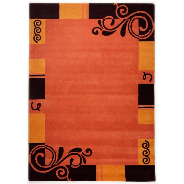 Hillingdon Hand-Tufted Wool Orange Rug Rosalind Wheeler Rug Size: Rectangular 70 x 140 cm on Productcaster.