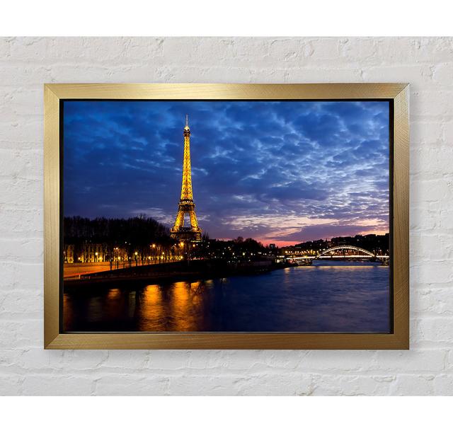 Eiffelturm Paris Frankreich - Einzelner Bilderrahmen Kunstdrucke Bright Star Größe: 42cm H x 59,7cm B on Productcaster.