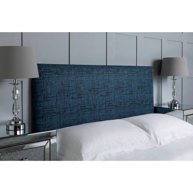 Maday Upholstered Headboard Wade Logan Colour: Midnight, Size: Small Double (4') on Productcaster.