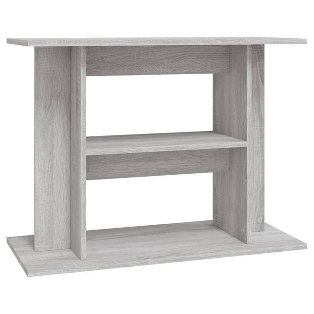 Vidaxl Aquarium Stand Smoked Oak 80X35x60 Cm Engineered Wood Archie & Oscar Farbe: Grau/Sonoma, Größe: 60cm H x 80cm B x 35cm T on Productcaster.